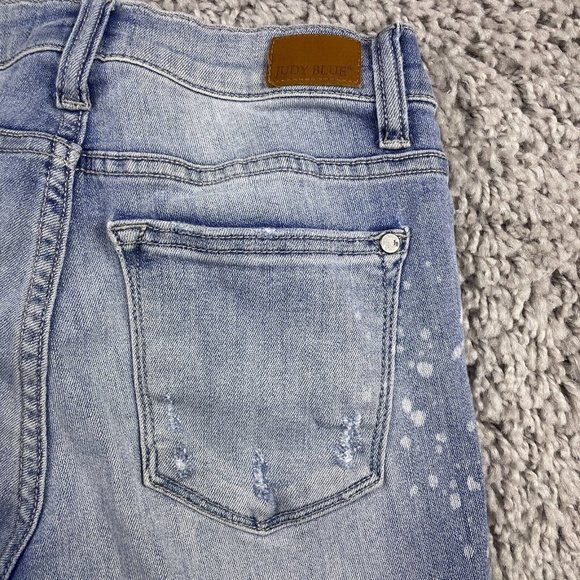 Judy Blue Shredding Up My Life Relaxed Fit Jeans Size 26 Distressed Destroyed - Picture 11 of 16